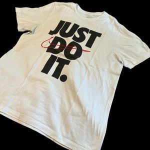 NIKE JUST DO IT MENS T-SHIRT WHITE